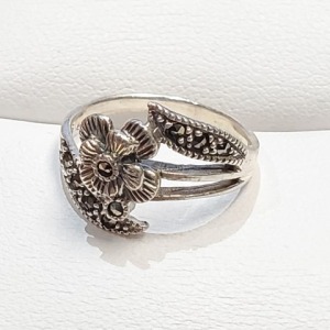$80 Silver Marcasite Ring