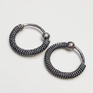 $50 Silver Small Hoop Earrings