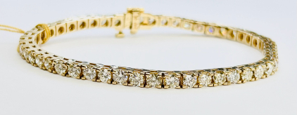 $22,000 Value, 14K Gold Diamond Tennis Bracelet
