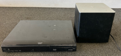 Sharp Aquos Blu-Ray Player, Visio Wireless Subwoofer