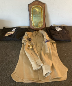 Vintage Picture Frame, Badges And More