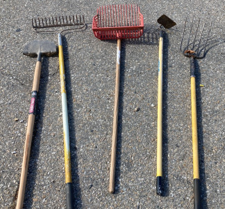Various Tools-Shovels, Rakes & More