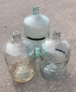 (3) Glass Carboys