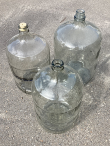 (3) Glass Carboys