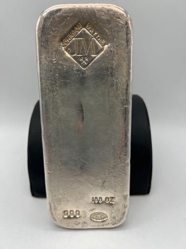 100 oz Johnson Matthew Silver Bar