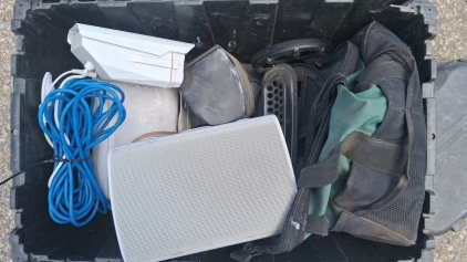 Tote of Speakes and Parts...EB