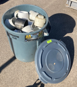 Ruber made Trash Bin with PVC Fitters