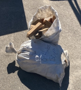 (2) Bags of Wooden Stakes
