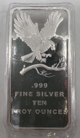 10 Oz .999 Fine Silver Bar