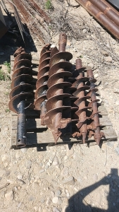 (6) 36" Industrial Steel Auger Bits