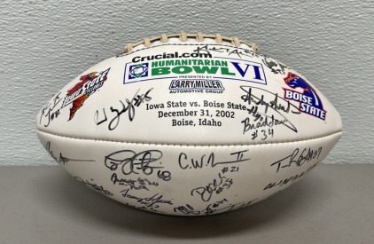 Humanitarian Bowl VI Boise State/Iowa State Football Signed By Boise State Players