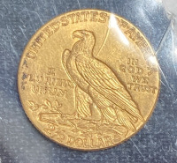 1912 $2.50 Indian Quarter Eagle EF Gold - 3