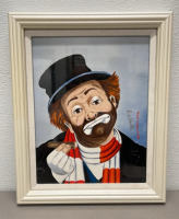 Red Skelton “Red & Freddie Both Turn 80” Framed And Signed 11-1/2”x 14 W/ COA