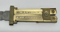 German Paratrooper Scissor Knife W/ Inscriptions On Blade and Handle. - 4