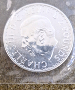 (1) 1-Oz Brittania .999 Fine Silver Coin.