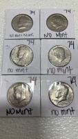 (12) 1974 Kennedy Half Dollars - No Mint - 4