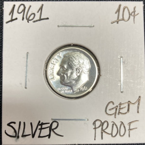 1961 Gem Proof Silver Roosevelt Dime