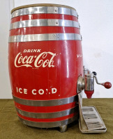 (1) Vintage, Coca-Cola, Wooden Barrel Fountain Dispenser - 2