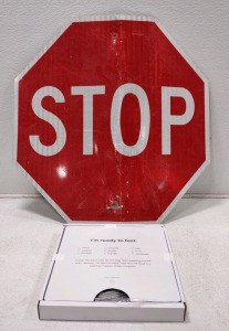 Brand New Still In Package Omada Smart Scale & Used Stop Sign
