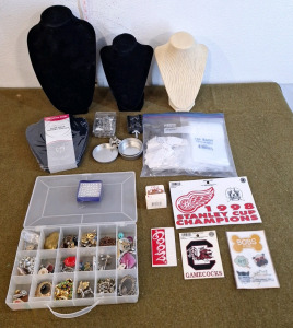 Collection Of Assorted Cosmetic Jewelry & More