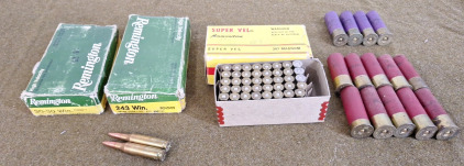(20) 30-30 Winchester Rounds, (22) 243 Winchester Rounds, (40) 357 Magnum Rounds & Assorted Shotgun Shells