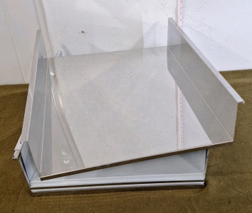 (5) Stainless Steel, 2-Sidewall Trays