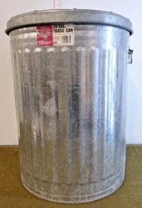 (1) 30-Gallon Galvanized Metal Trash Can