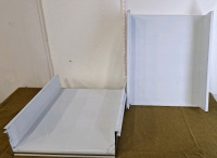 (4) Stainless Steel, 2-Sidewall Trays - 2