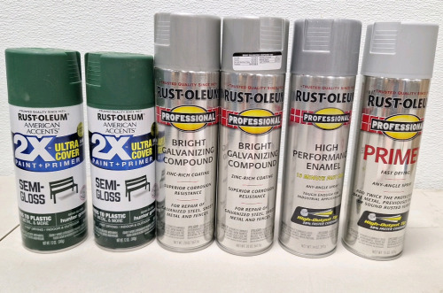 (6) Cans Of Assorted Rust-Oleum Paint
