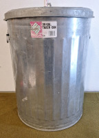 (1) 30-Gallon Galvanized Metal Trash Can