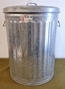 (1) 30-Gallon Galvanized Metal Trash Can