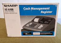 (1) Sharp XE-A106 Electronic Cash Register W/ Operator & Drawer Key - 3