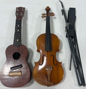 Violin, Music Stand, Gitar