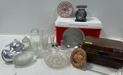 Igloo Cooler, Jacuzzi Tail- Gator, Crystal Set, & More