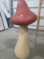 (1) Outside Drying Rack(4'9") (1) Large 29" tall red Mushroom - 3
