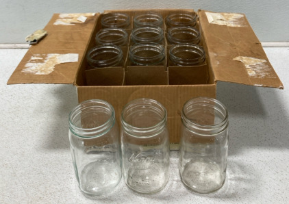 (12) Mason Jars