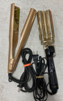 (1) Vidal Sassoon Hair Curling Iron (3) Karaca Falcon Glass Storage Containers (2) Stainless Steel Boiling Pots & More - 2