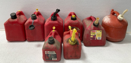 Assortment Of Gas Cans