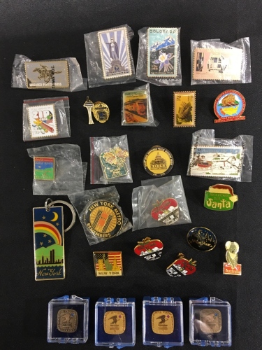 (26) USPS Service And Stamp Pins