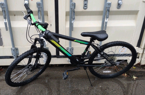 24" Kent North point (Black/ Little Yellow/Green) Bike