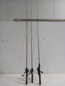 2)72" Fishing Poles and (1)66" Fishing Pole