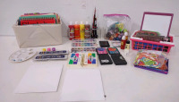 Stencils, White Board w/Erasers, Coloring Books & More