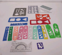 Stencils, White Board w/Erasers, Coloring Books & More - 4