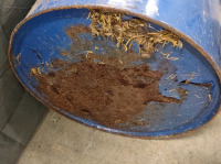 55 Gallon Blue Metal Bucket - 2