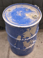 55 Gallon Blue Metal Bucket - 3