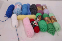 Tub of Assorted Yarn - 2