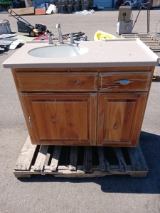 Bathroom Cabinet and Sink 42x22x36