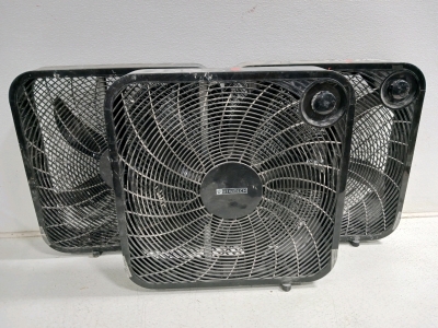 3)20" Box Fans