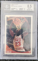 (2) Graded Michael Jordan Cards, Beckett 8.5 and 9, 93-94 Topps Gold Series - 2