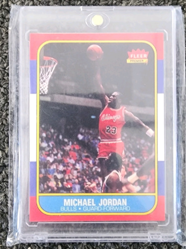 1986 Michael Jordan Fleer Premier- Authentication Unavailable